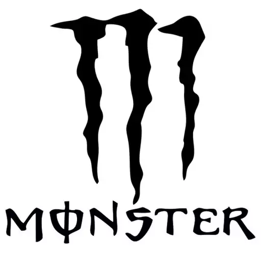 برچسب بدنه خودرو طرح پنجه هیولا کد monster