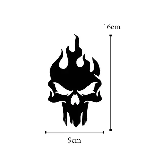 برچسب بدنه خودرو طرح اسکلت کد B100