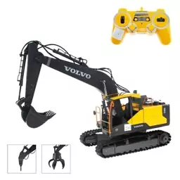 ماشین کنترلی بیل مکانیکی شارژی سه کاره مقیاس 16در1 دبل ای مدل Excavator Volv Double EE 568-003