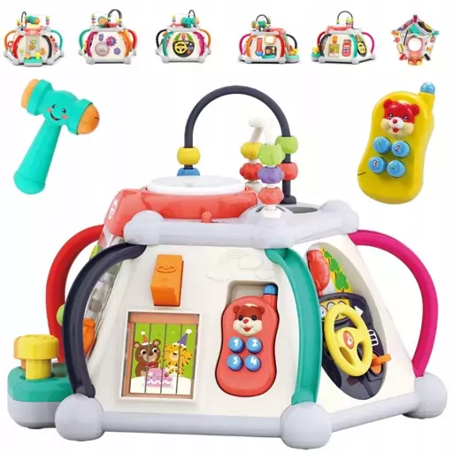 اسباب بازی هرم هوش موزیکال هولی تویز مدل Hola Toys Musical Activity Cube