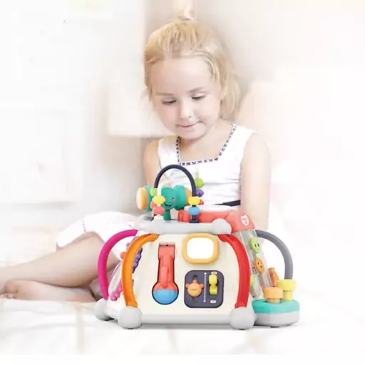 اسباب بازی هرم هوش موزیکال هولی تویز مدل Hola Toys Musical Activity Cube