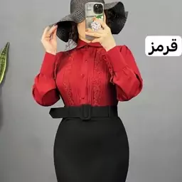 شومیز مجلسی جلو گیپور پرواز