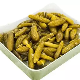 خیارشور ریز ممتاز درجه یک زرینه 400 گرمی