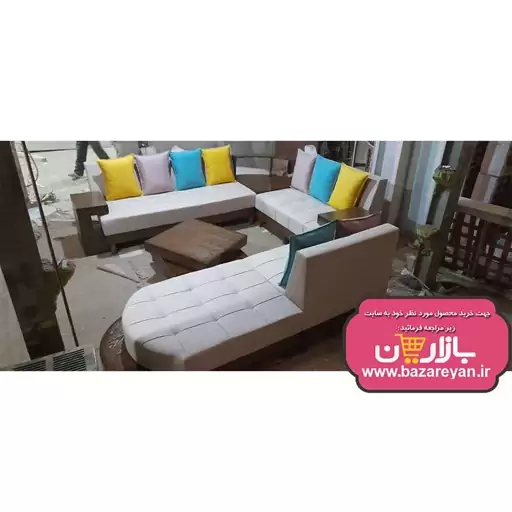 مبل ال هفت نفره با میز وسط کد 04