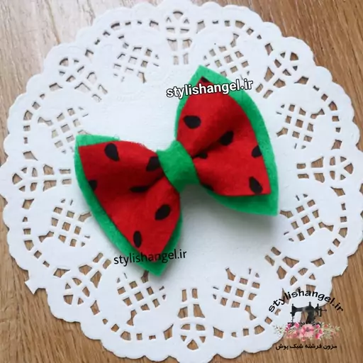 گلسر یلدایی نمدی (فروش بصورت دونه ای) گیره مو یلدایی دخترانه . گیفت یلدا . گیره مو انبری دخترانه