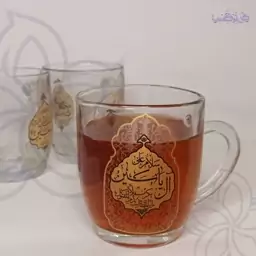 لیوان دسته دار با طرح سلامُ عَلیٰ آل یاسین