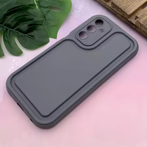 قاب گوشی Galaxy A25 سامسونگ سیلیکونی Solid Case منحنی اسپرت محافظ لنز دار طوسی کد 59078