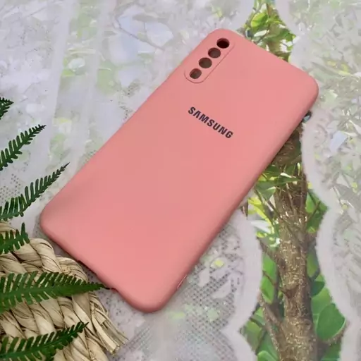 قاب گوشی Galaxy A30S / Galaxy A50S / Galaxy A50 سامسونگ سیلیکونی های کپی طرح ساده گلبهی محافظ لنز دار کد 55732