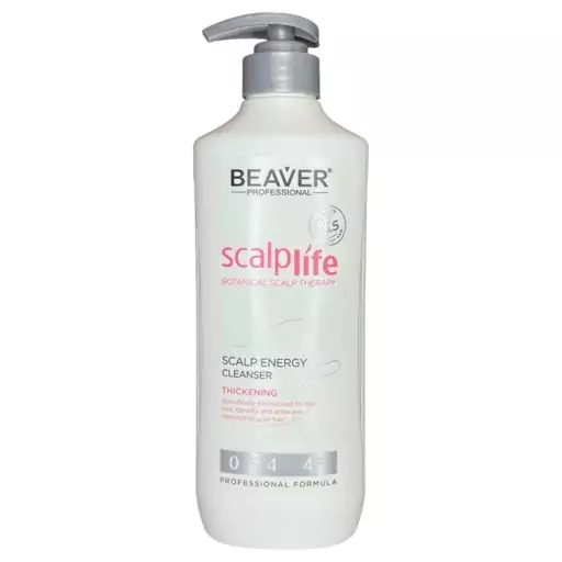 شامپو اسکالپ درمانی ضد ریزش و ضخیم کننده بیور 600 میلی لیتر Beaver Scalp  Energy Cleanser Thickening