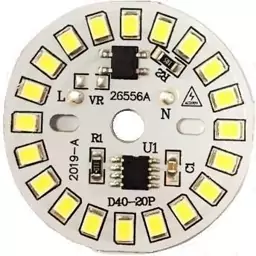 LED DOB مهتابی 220VAC 20LED 9W گرد قطر 40mm