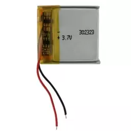 باتری لیتیوم پلیمر 3.7v ظرفیت 250mAh کد 302323