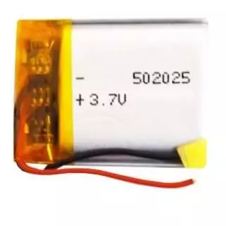 باتری لیتیوم پلیمر 3.7v ظرفیت 200mAh کد 502025