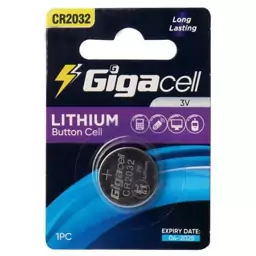 باتری سکه ای Gigacell CR2032گیگاسل درجه یک اصل