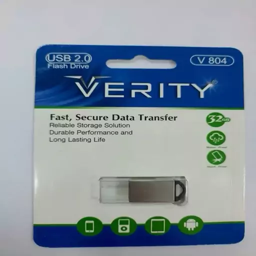 فلش مموری وریتی مدل V804 USB2.0 ظرفیت 64 گیگابایت