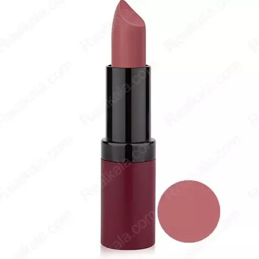 رژ لب جامد مات مخملی گلدن رز مدلل Velvet Matte شماره 16