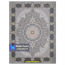 فرش 12 متری 1200 شانه تراکم 3600 تمام آکلرلیک گل برجسته کد HCS3010 (ارسال رایگان)