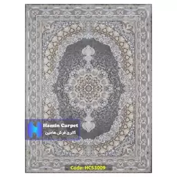 فرش 9 متری 1200 شانه تراکم 3600 تمام آکلرلیک گل برجسته کد HCS3009 (ارسال رایگان)