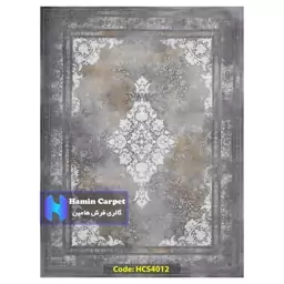 فرش 9 متری 1200 شانه تراکم 3600 وینتیج تمام آکلرلیک گل برجسته کد HCS4012 (ارسال رایگان)