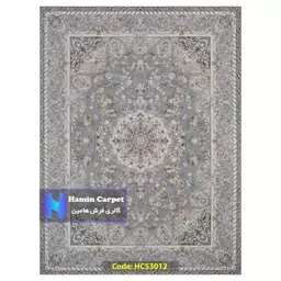 فرش 9 متری 1200 شانه تراکم 3600 تمام آکلرلیک گل برجسته کد HCS3012 (ارسال رایگان)