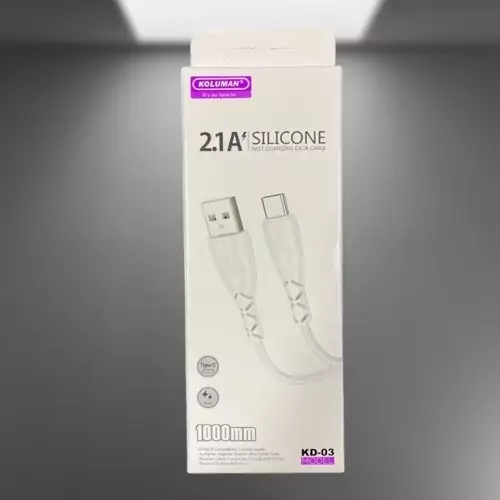 کابل تبدیل USB به USB-C کلومن مدل KD-03 طول 1 متر