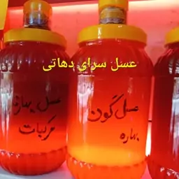 عسل گون گز خام کوهرنگ اعلا500گرم عسل سرای دهاتی