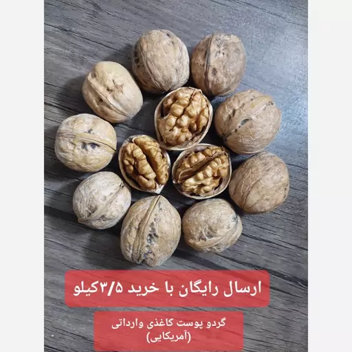 گردو پوست کاغذی 500 گرمی