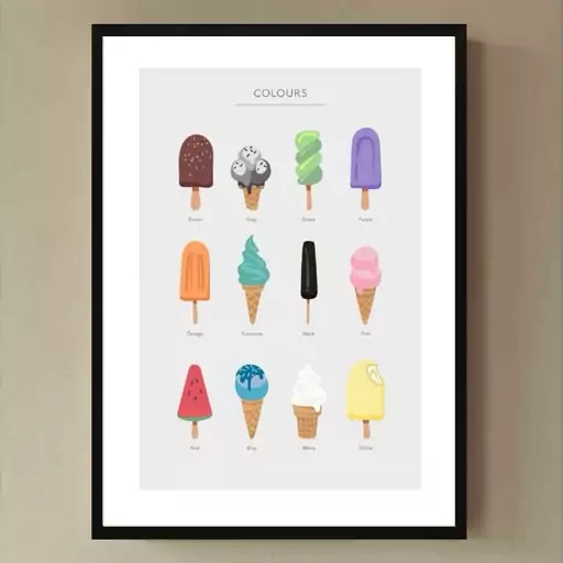 تابلو آتا مدل Ice cream colour کد 248901866