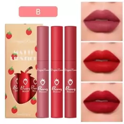 پک رژ لب مایع توت فرنکی دراگون رانی سه عددی Dragon ranee lipgloss