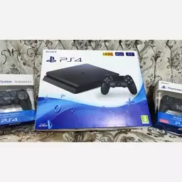 کنسول بازی ps4 نسخه اسلیم یک ترابایت دو دسته فول بازی