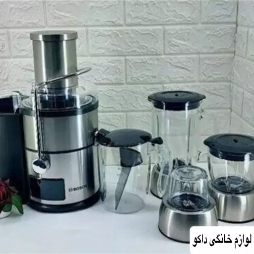 آبمیوه گیری چهارکاره بوش BOSCH آلمان مدل 780 صفحه لمسی 5 سرعته 1200 وات پایه استیل ارسال رایگان