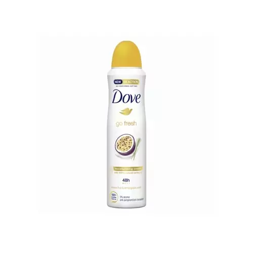 اسپری بدن ضد تعریق زنانه داوو DOVE مدل go fresh با رایحه passion fruitحجم 200 میل