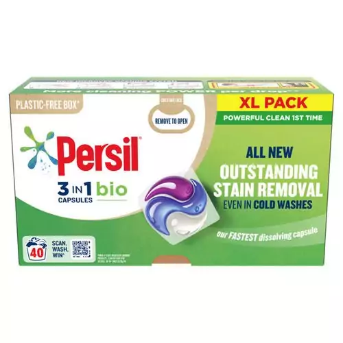 قرص ماشین لباسشویی هلندی پرسیل مدل Persil 3 In 1 Bio بسته 40 عددی