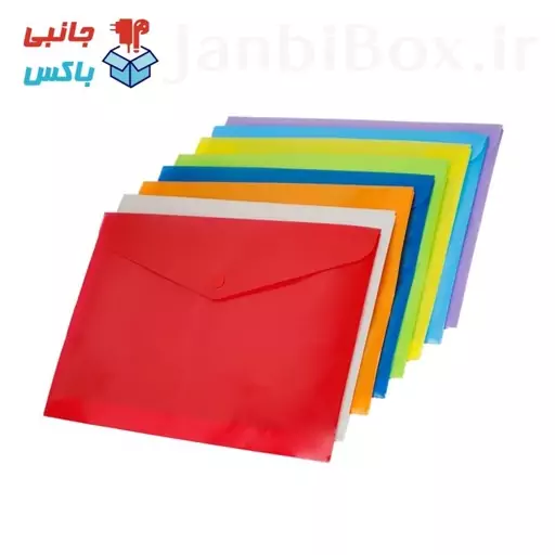 پوشه دکمه دار سایز کاغذ A4 بسته 5 عددی