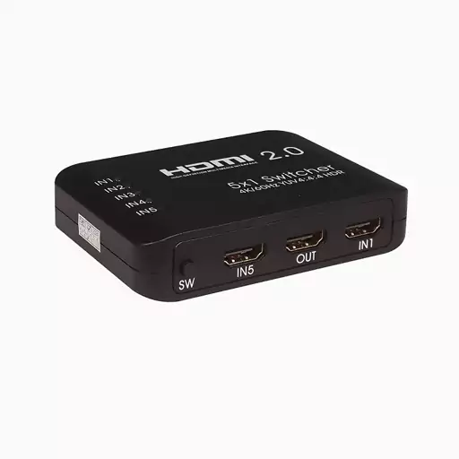 سوئیچ 5 پورت HDMI کی نت پلاس KP-SWHD2005 با ریموت کنترل 