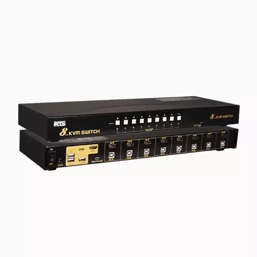 کی وی ام سوئیچ 8 پورت HDMI کی نت پلاس KPH628 