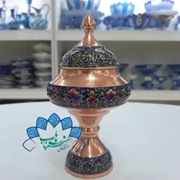 قندان پایه دار مس وپرداز(پس کرایه)