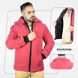 کاپشن مردانه قرمز Balenciaga مدل 1745