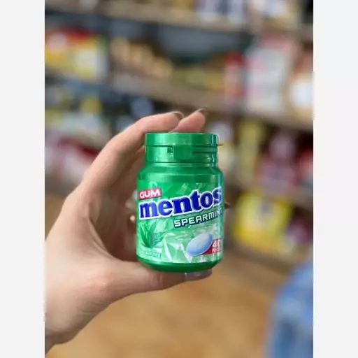 آدامس نعنایی بدون شکر منتوس (56 گرم) mentos