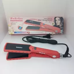 اتو مو بابلیس فرانسوی حرفه ای BaByliss اصلی با قابلیت تنظیم از 100 تا 980 درجه، اتو مو کراتین، اتو مو حرفه ای . پس کرایه