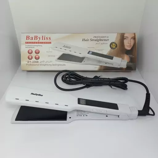 اتو مو بابلیس فرانسوی حرفه ای BaByliss اصلی با قابلیت تنظیم از 100 تا 980 درجه، اتو مو کراتین، اتو مو حرفه ای ، پس کرایه