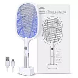 پشه کش راکتی شارژی دو کاره با پایه Mosquito killer Racket KLZ-918(ارسال رایگان)