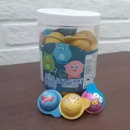 پاستیل توپی مغزدار sour gummy