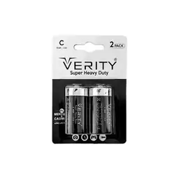  باتری سایز متوسط VERITY مدل Super Heavy Duty کارتی 2 عددی