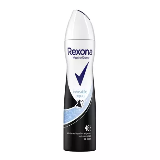 اسپری رکسونا ایتالیایی اورجینال rexona invisible aqua   حجم 200 میلی لیتر مناسب بانوان 