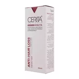 شامپو ضد ریزش موهای چرب مینوتا سریتا CERITA حجم 200mL