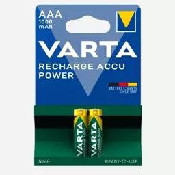 باتری شارژی نیم قلمی وارتا VARTA 1000mah