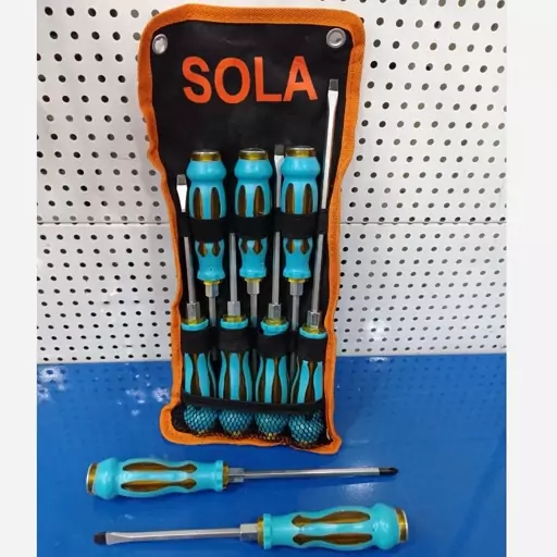 ست 7 عددی پیچ گوشتی ضربه خور Sola