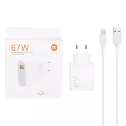 شارژر دیواری 67W فست تک پورت Xiaomi مدل MDY-12-ES به همراه کابل شارژ Type-C