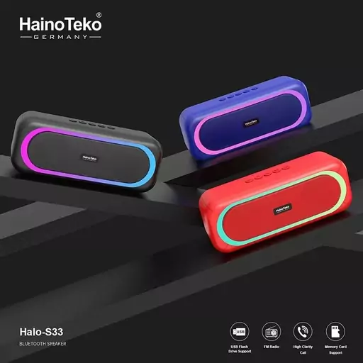 اسپیکر بلوتوثی قابل حمل برند Haino Teko مدل Halo-S33