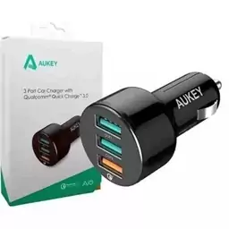 شارژر فندکی سه پورت آکی AUKEY CC-T11